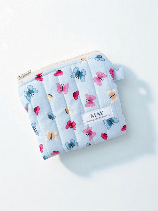 BUTTERFLY BLUE COIN POUCH