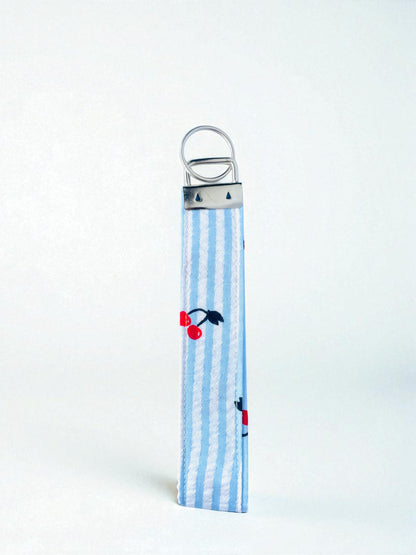 CHERRY BLUE KEY CHAIN