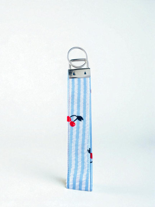 CHERRY BLUE KEY CHAIN